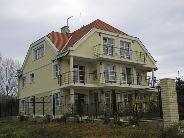 A ház homlokzati része