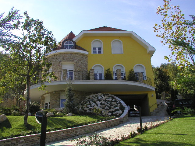 A ház homlokzati része